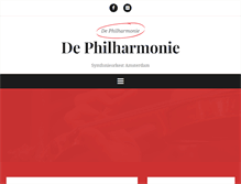 Tablet Screenshot of dephilharmonie.nl